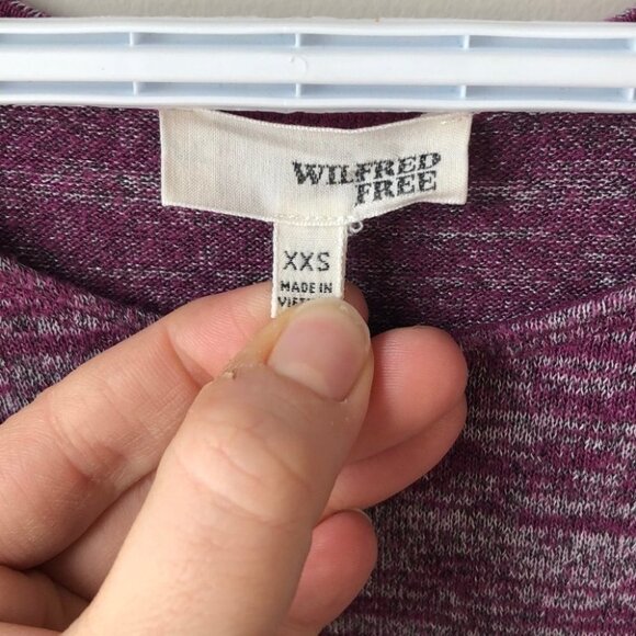 Aritzia Wilfred Free purple Tank Top with side slits size XXS - Picture 2 of 7